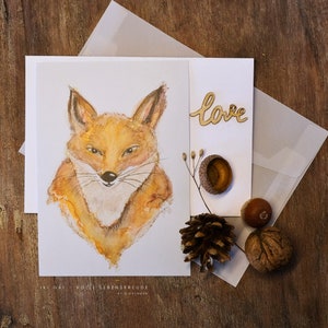 Postkarte Fuchs