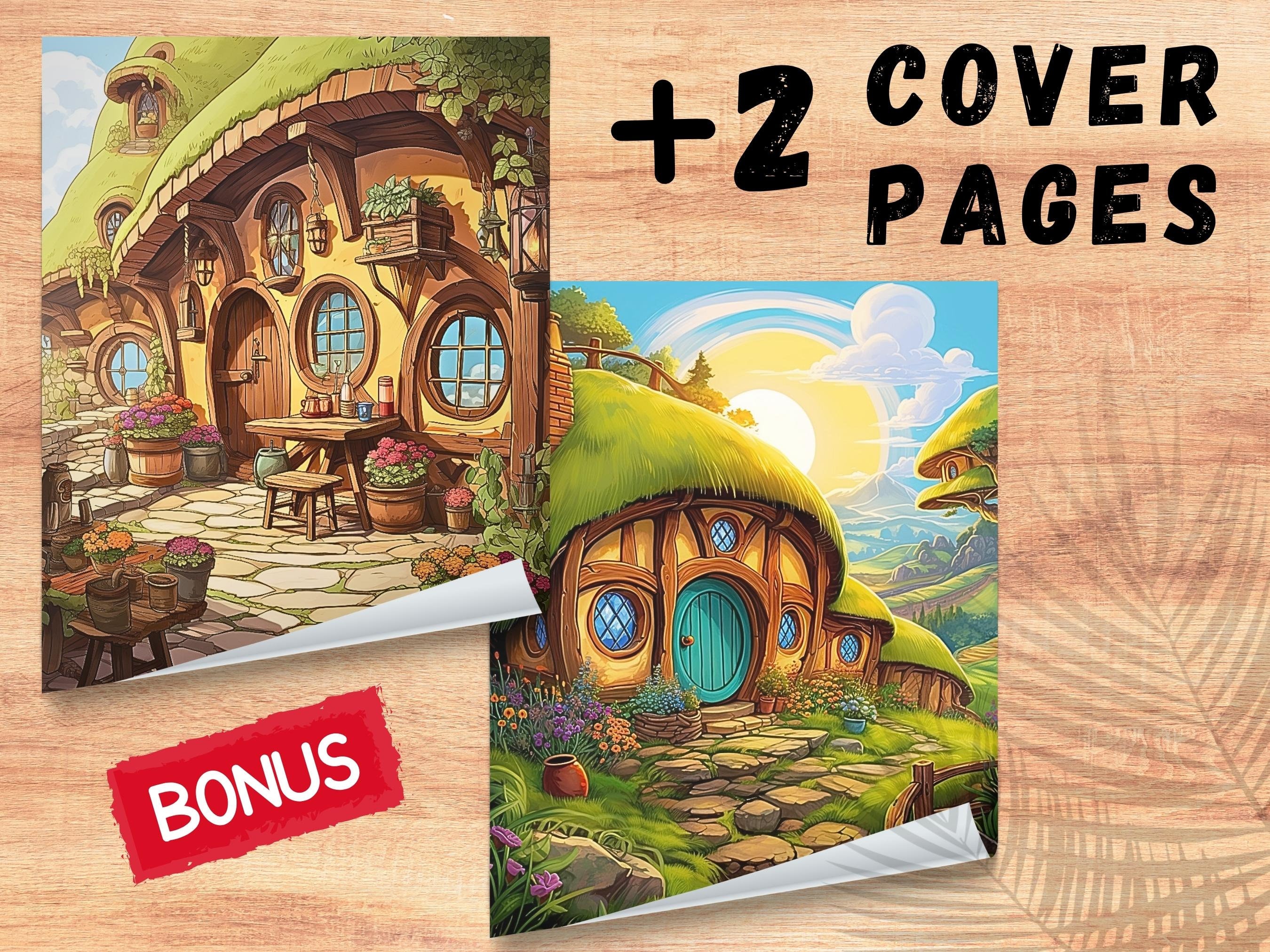 20 Hobbit House Coloring Pages Printable Houses Coloring - Etsy