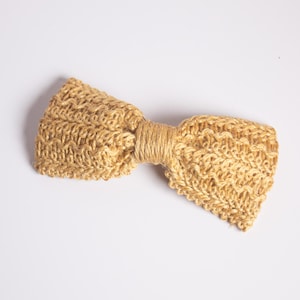 Vintage Bow Burlap Hair Clip