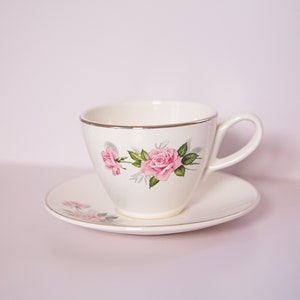Vintage Rose Cottagecore Tea Cup Set image 1