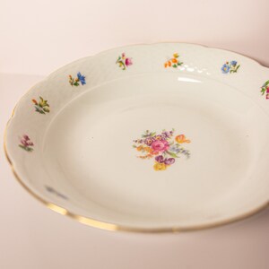 Vintage TK Thun Czechoslovakia Flower Basketweave Bowl Plate image 3