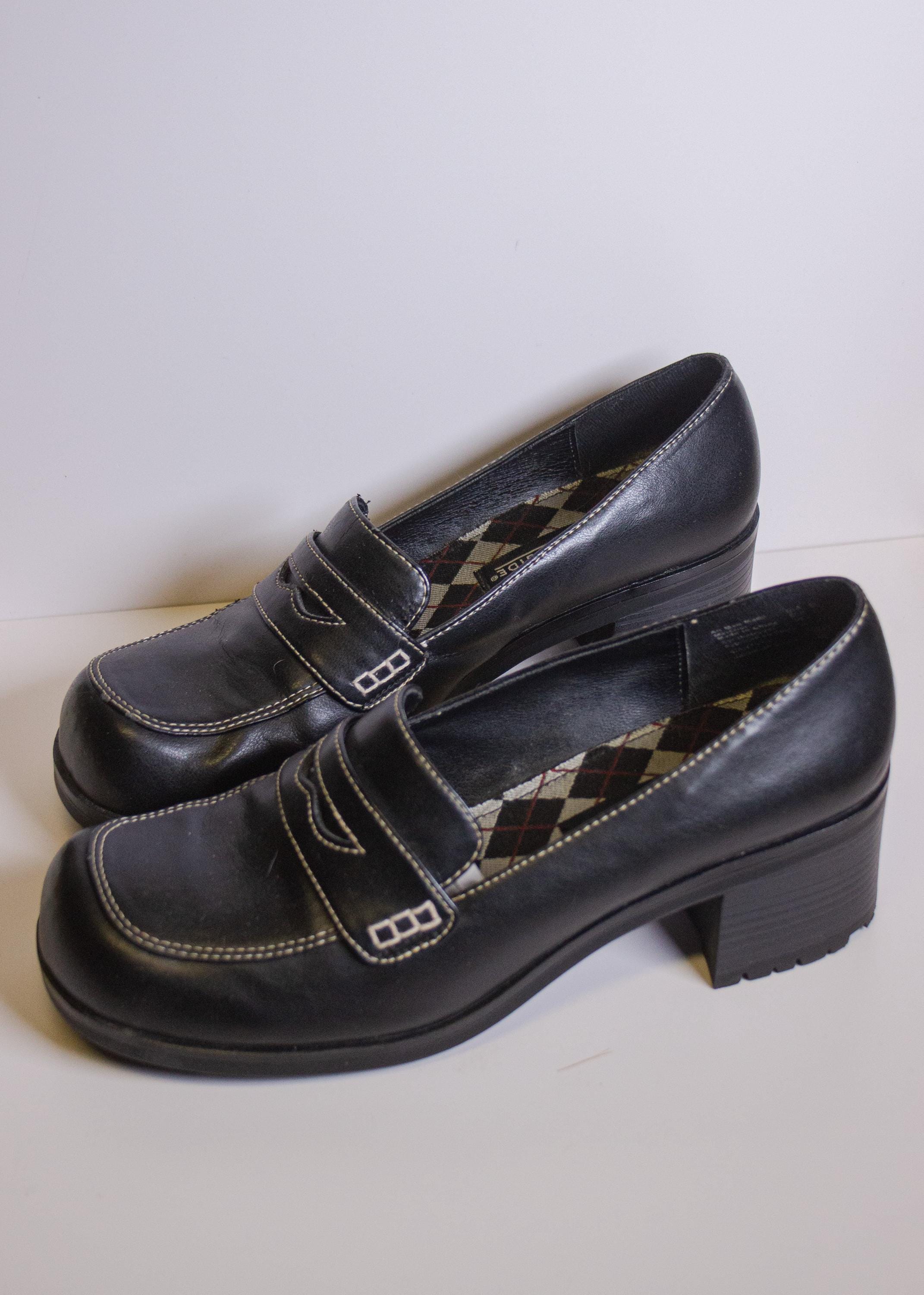 Loafers Black Shoes From The 90s Vintage 90s Lower East Side Black