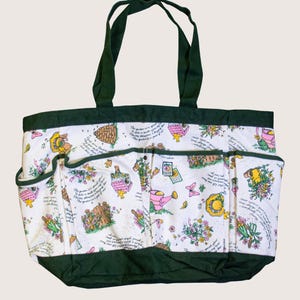 Vintage 1996 AVON Whimsy Limited Edition Extra Large Gardening Tote Bag