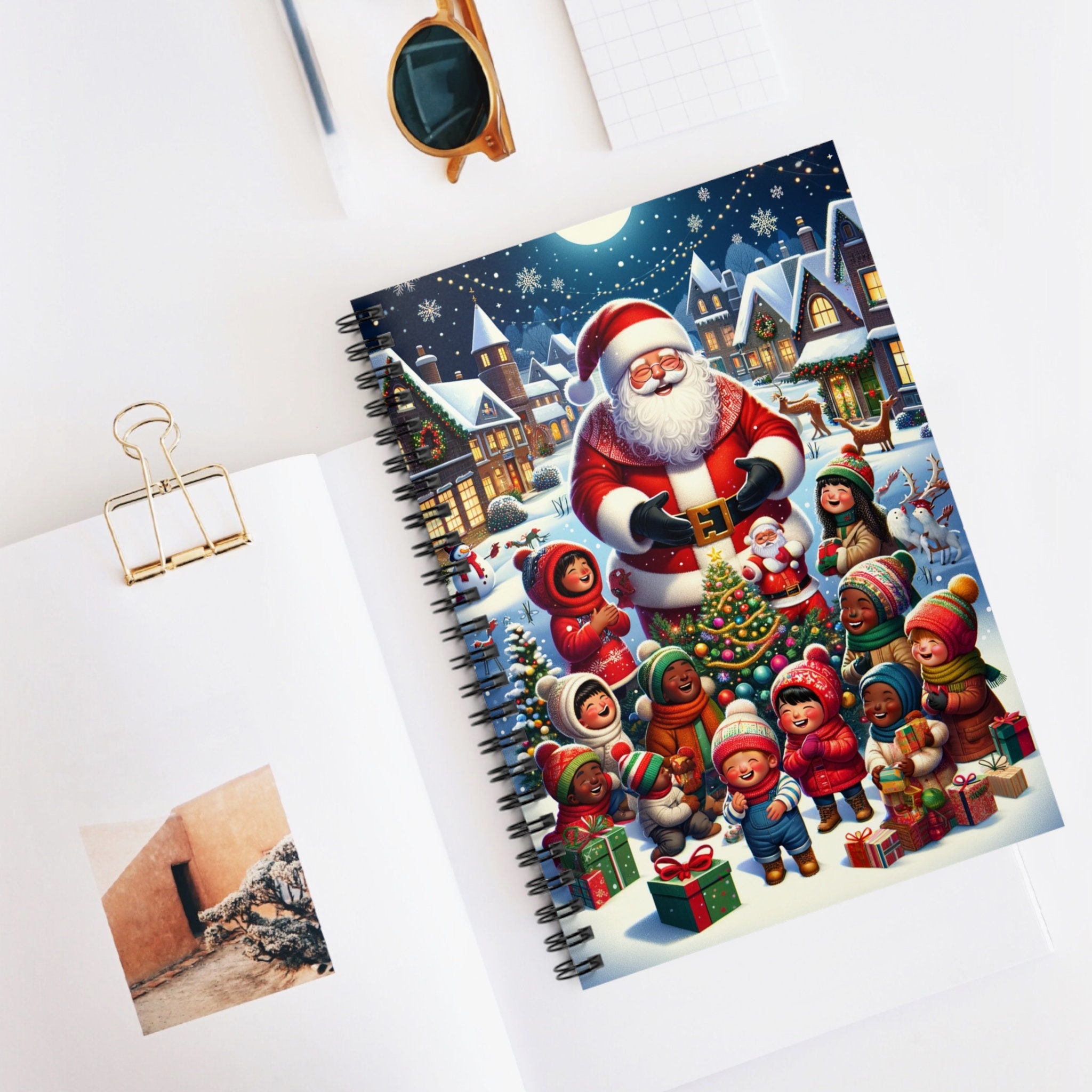 Diamond Painting Notebook / Christmas Gift DIY / Santa Claus Special Shaped  Drills / A5 60 Page Lined Journal Notebook 