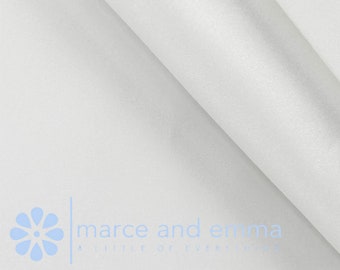 White Smooth Bridal Satin by the Yard Dull Satin for Bridal Dress Matte Satin for Gowns Satin Peau De Soie Duchess Satin Non Shinny Satin