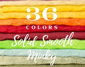 Soft Plush Minky Fabric By The Yard Sewing Project Baby Blanket Making Supply Craft Supply Multiple Colors Available Stuffed Toy Costume Art