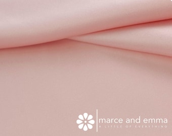 Blush Smooth Bridal Satin by the Yard Dull Satin Bridal Dress Matte Satin for Gowns Satin Peau De Soie Duchess Satin Non Shinny Satin Fabric