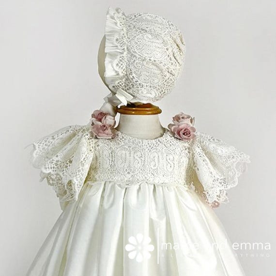 White Lace Trim for Clothing Religious Accent Surplice Edging Floral Design  Christening Gown Detail Bridal Decoration Altar Cloth Lace JHS