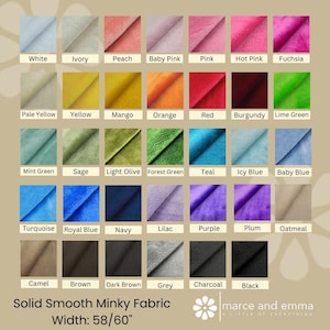 Minky Fabric by the Yard Smooth Minkie Fabric for Baby Blanket Soft Fur Minky for Crafts Stuffed Toy Minky Fabric Handmade Blanket Fabric