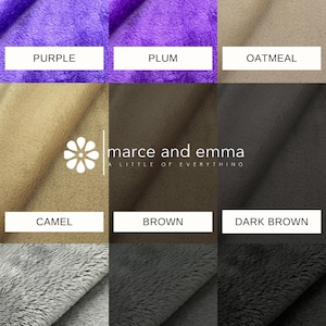 Wide Width Fabric Premium Minky Material Soft Plush Construction Multiple Color Options Available Project Supply Essential Baby Blanket Making Resource Professional Grade Quality One Sided Design Three Millimeter Pile Height Sewing Craft
