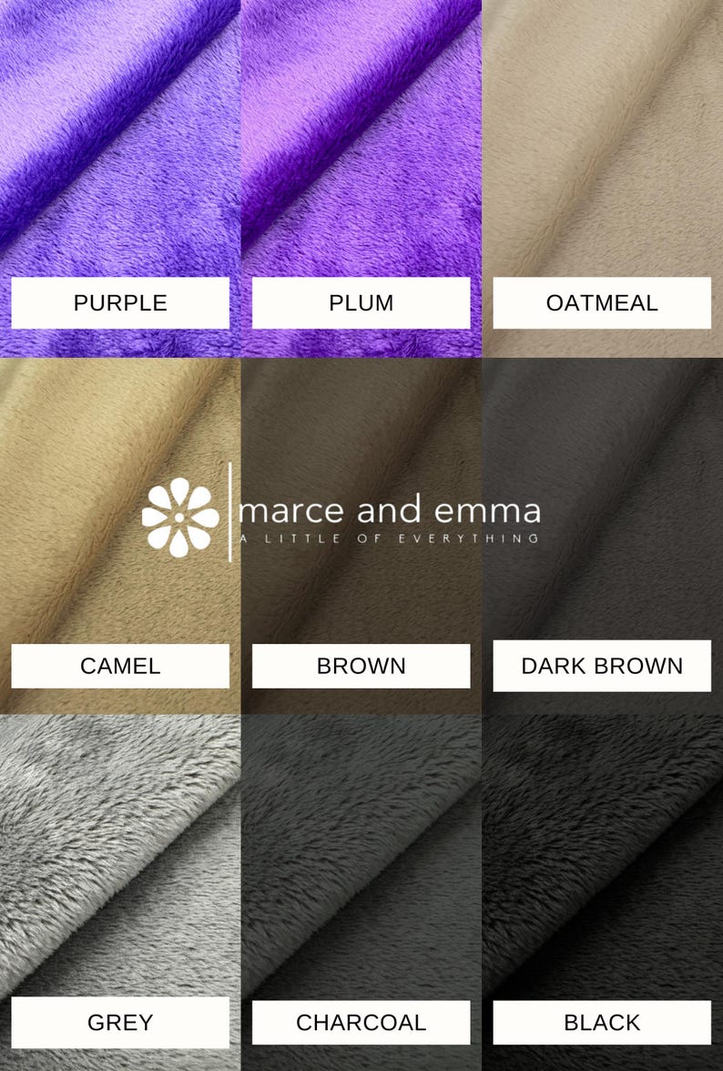 Wide Width Fabric Premium Minky Material Soft Plush Construction Multiple Color Options Available Project Supply Essential Baby Blanket Making Resource Professional Grade Quality One Sided Design Three Millimeter Pile Height Sewing Craft