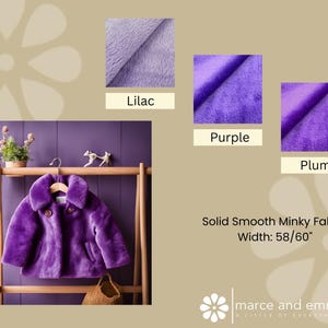 Soft Fur Minky for Crafts Stuffed Toy Minky Fabric Handmade Blanket Fabric