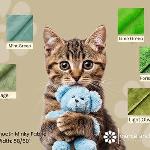 Soft Fur Minky for Crafts Stuffed Toy Minky Fabric Handmade Blanket Fabric
