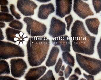 Girafa Velvoa Pele Sintética Tecido de Estofamento de Pele Natural Brinquedo de Pelúcia Designer de Moda Velvoa Pele Tecido Macio Traje Cosplay de Girafa Pele