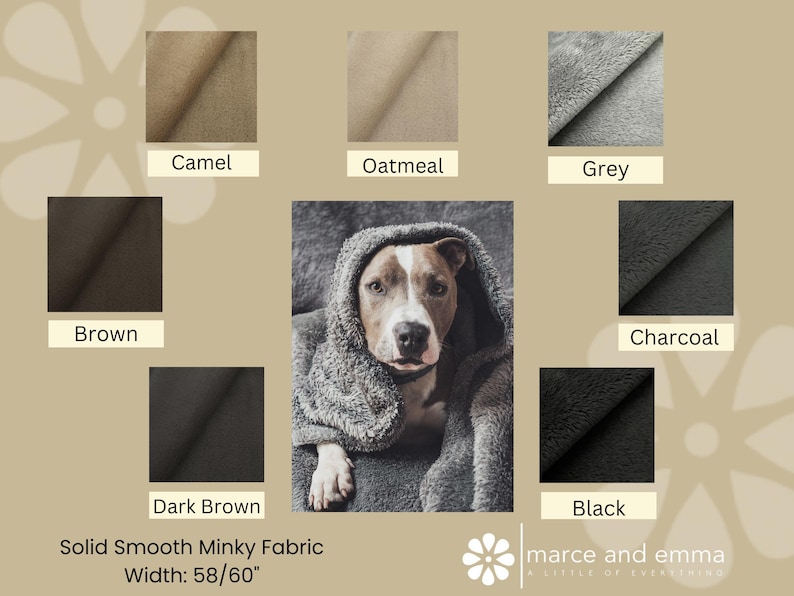 Minky Fabric by the Yard Smooth Minkie Fabric for Baby Blanket