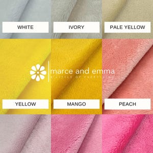Premium Minky Fabric Yard Wide Width Material Soft Plush Texture Multiple Color Options Available Sewing Project Supply Baby Blanket Making Essential Craft Room Resource Quality Construction Details Three Millimeter Pile Height One Sided