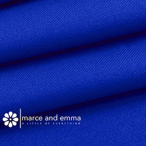 Royal Blue Gabardine Fabric for Suit Polyester Gabardine by the Yard Fabric for Pants Gabardin for Uniform Fabric Napkin Material Overcoat
