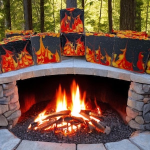 CAMPFIRE- handmade soap for men. Cold processed. Artisan soap. Charcoal soap for him.