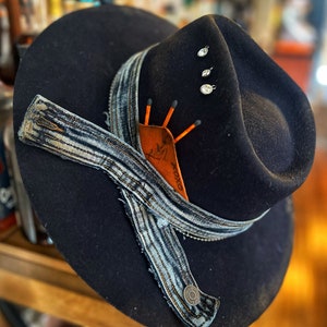 Custom Cowboy Hat &quot;The Denim Jewel&quot;