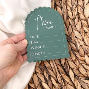 Birth Stats Sign, Hospital Stats, Baby Name Sign, Newborn Birth Announcement, Baby Shower Gift, Name Sign for Hospital