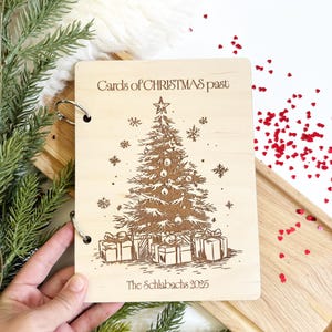 Christmas Card Holder, Card Book, Card Binder, Cards Keepsake, Card Storage, Custom Christmas Memory Book Custom Card Keeper, Christmas Card