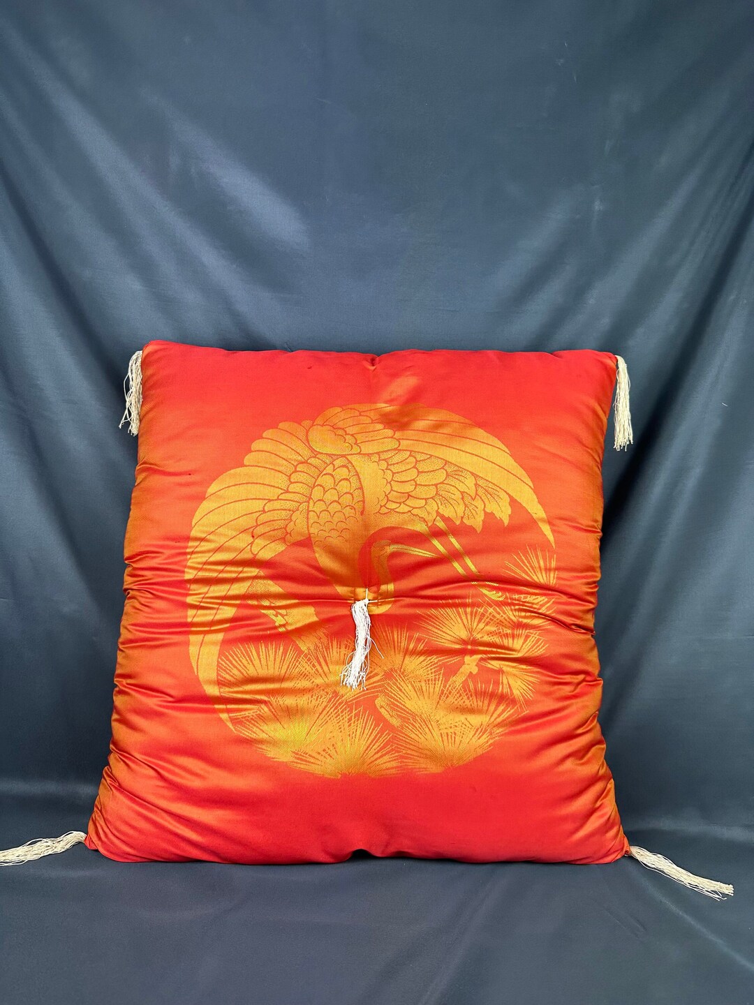 Vintage Japanese Cushion Zafuton Traditional Yoga Cushion Zabuton