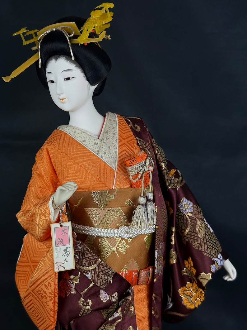 Vintage Japanese Kimono Doll/vintage Japanese Beautiful Kimono