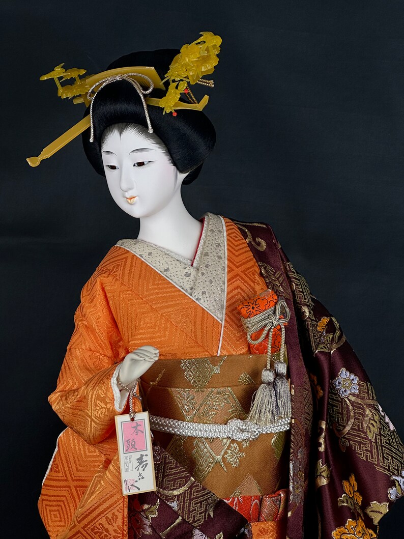 Vintage Japanese Kimono Doll/vintage Japanese Beautiful Kimono