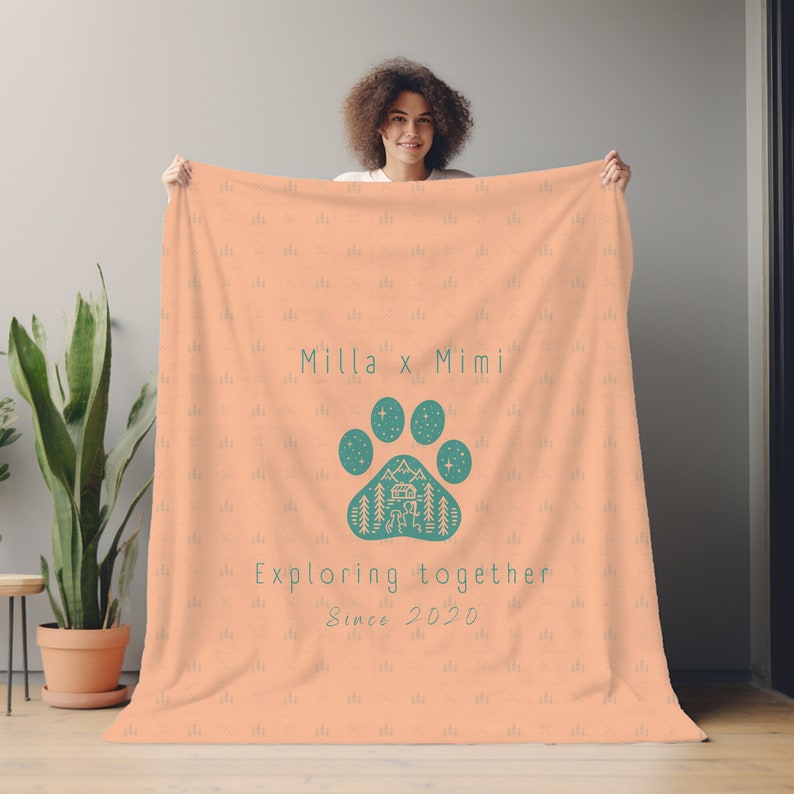 Custom Dog Blanket Personalized Pet Blanket Custom 50x60 60x80 Dog