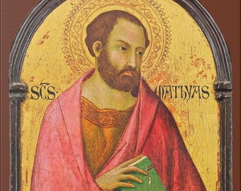 Saint Matthew Canvas Print: Simone Martini Middle Ages Art