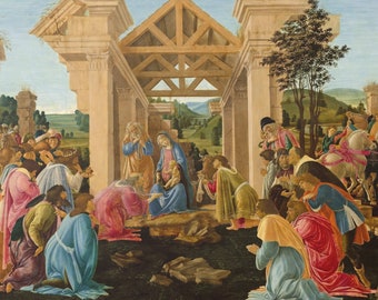 Botticelli's Adoration of the Magi Canvas Art Print