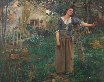 Joan of Arc Canvas Art Print: Jules Bastien-Lepage Masterpiece