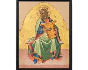 King David Canvas Art Print | Lorenzo Monaco 1408-1410 | Medieval Painting