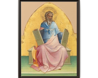 Moses Canvas Art Print | Lorenzo Monaco 1408-1410 | Medieval Painting