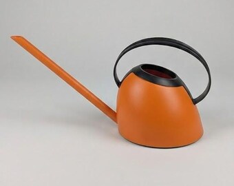 Space Age Watering Can — Vibrant Orange & Black — Pop Art Bold Design  — Modernist German, Indoor / Outdoor Tool