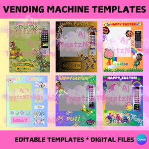 Kinder-Thema Verkaufsautomatenvorlagen, Oster-Verkaufsautomatenvorlagen, 16X20-Verkaufsautomatenvorlagen