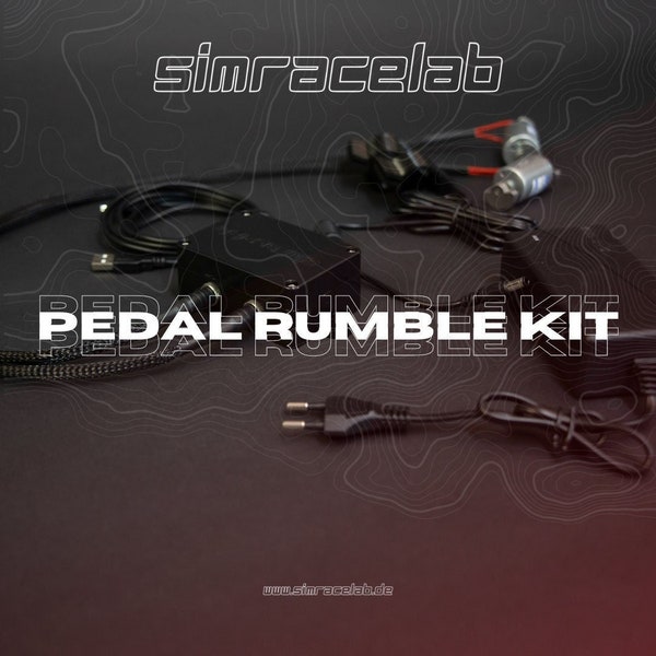 Sim racing pedal rumble kit