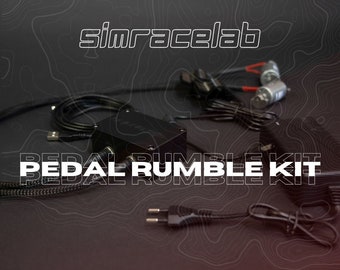 Sim racing pedal rumble kit