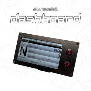 Simracing dashboard with 5 inch touchscreen
