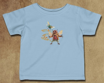 Buzz Off Bug Grafik-Säuglings-T-Shirt, Originaldesign