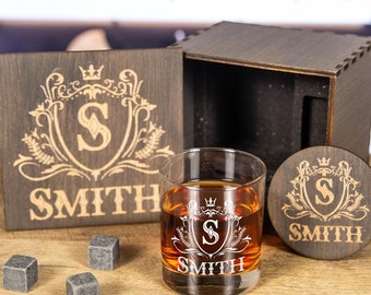 Personalized 21st Birthday Whiskey Glass Set: Engraved Bourbon Glasses Gift, Finally Legal