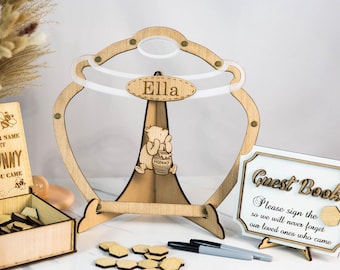 Winnie the Pooh Honey Pot Guest Book: Baby Shower, Personalized Baby’s 1st Birthday GuestBook