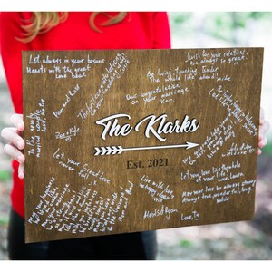 Alternative Wedding Guest Book Personalized Wedding Sign from Luminexis Wedding Decor Rustic Guest Book Custom Keepsake Sign GuestBoook Idea