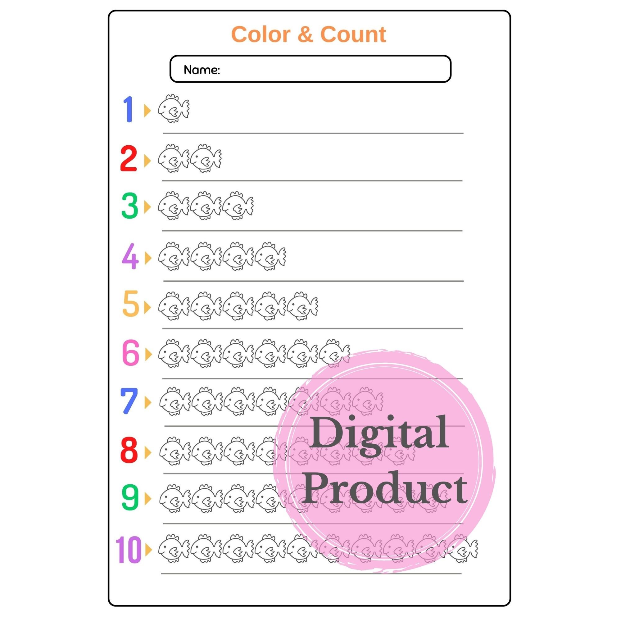 Math Worksheet Printable Kindergarten Worksheets Counting Page for