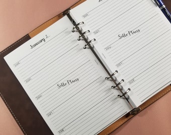 5 Year Journal: A5 Printable, Line-A-Day, Undated, Monthly Dividers