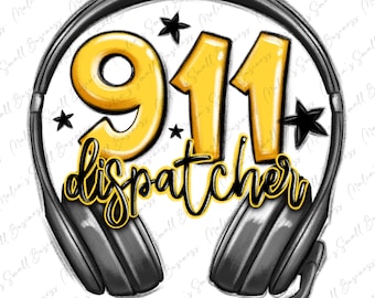 Download del design di sublimazione png del dispatcher 911, png del dispatcher di emergenza, png della vita del dispatcher, download dei disegni sublimati