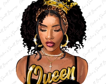 Black queen png sublimation design download, afro woman png, black woman design png, afro queen png, sublimate designs download
