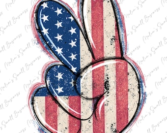 May include: A peace sign with a distressed American flag design. The peace sign is outlined in black and has a red, white, and blue color scheme.