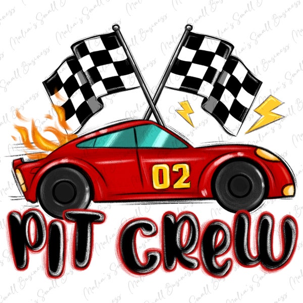 Pit crew boys birthday race car png sublimation design download, race png, racing png, birthday png, birthday boy png, designs download