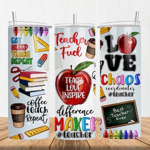 Teacher/School Tumbler Topper – Younik Designs